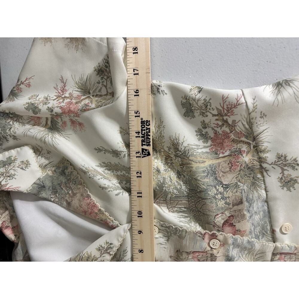 Cider Pink, Green And Cream Toile Dress M - Picture 6 of 6